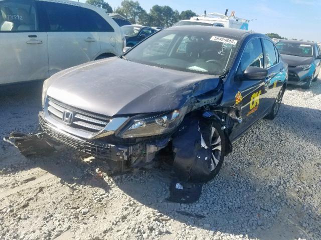 1HGCR2F38DA127175 - 2013 HONDA ACCORD LX GRAY photo 2