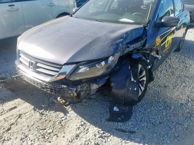 1HGCR2F38DA127175 - 2013 HONDA ACCORD LX GRAY photo 9