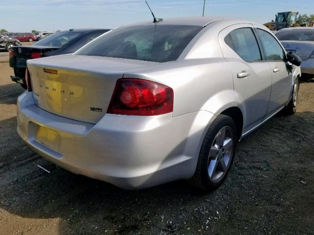 1B3BD2FG9BN572270 - 2011 DODGE AVENGER LU SILVER photo 4