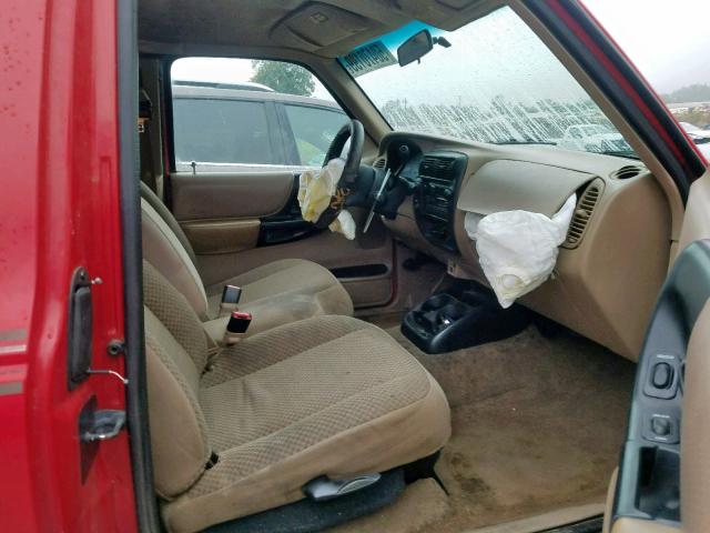 1FTZR15V8XPA96615 - 1999 FORD RANGER SUP RED photo 5