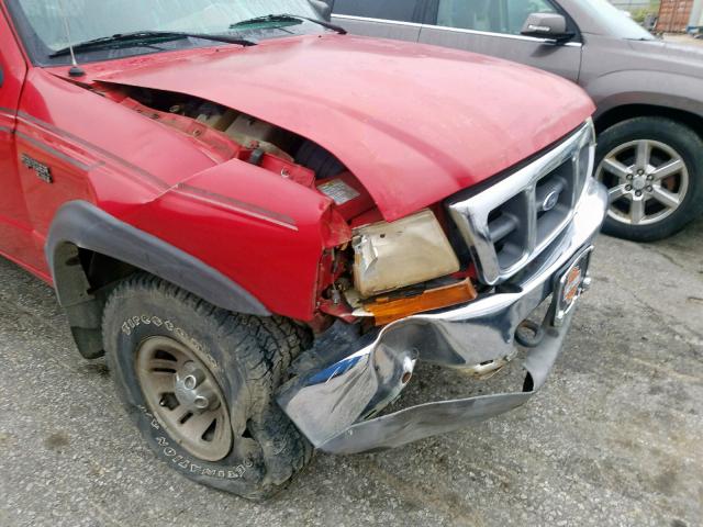 1FTZR15V8XPA96615 - 1999 FORD RANGER SUP RED photo 9