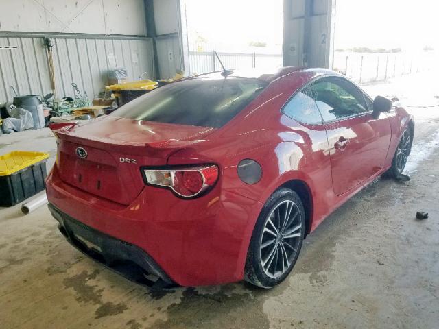 JF1ZCAC11D1601738 - 2013 SUBARU BRZ 2.0 LI RED photo 4