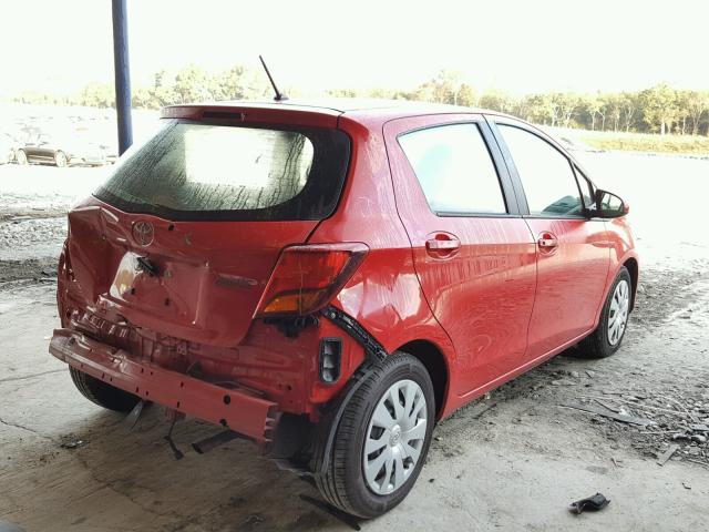 VNKKTUD37GA068187 - 2016 TOYOTA YARIS L RED photo 4