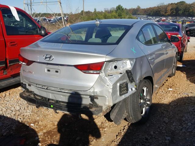 5NPD84LF6HH047047 - 2017 HYUNDAI ELANTRA SILVER photo 4