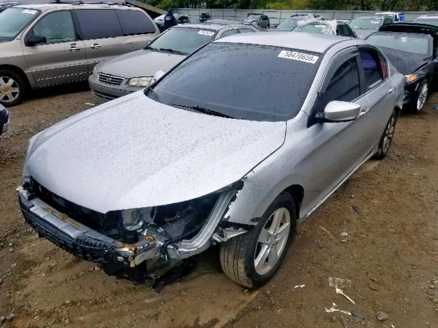 1HGCR2F38DA087289 - 2013 HONDA ACCORD LX SILVER photo 2