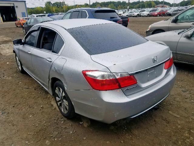 1HGCR2F38DA087289 - 2013 HONDA ACCORD LX SILVER photo 3