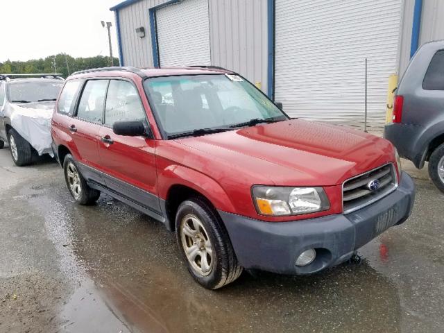 JF1SG63614H765173 - 2004 SUBARU FORESTER 2 RED photo 1