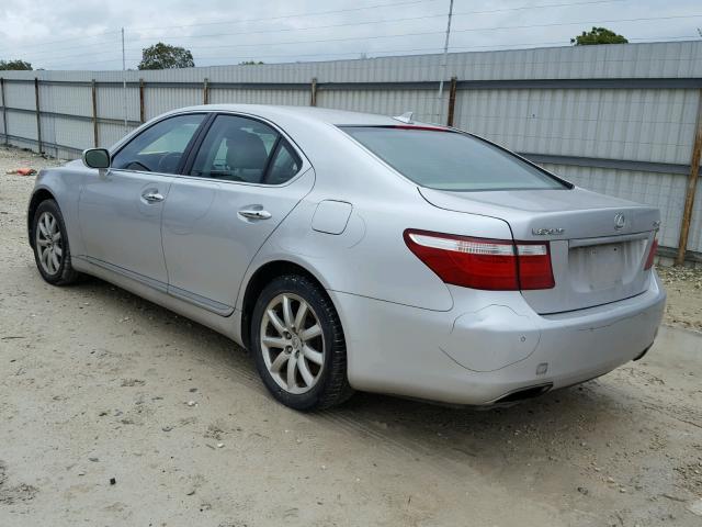 JTHCL46F395003982 - 2009 LEXUS LS 460 SILVER photo 3