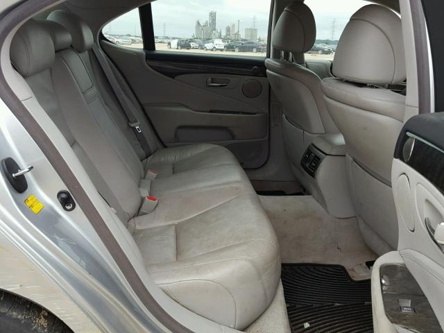 JTHCL46F395003982 - 2009 LEXUS LS 460 SILVER photo 6