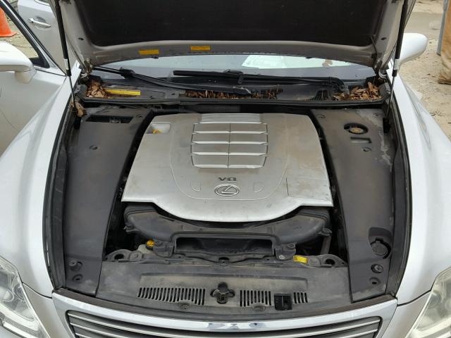 JTHCL46F395003982 - 2009 LEXUS LS 460 SILVER photo 7