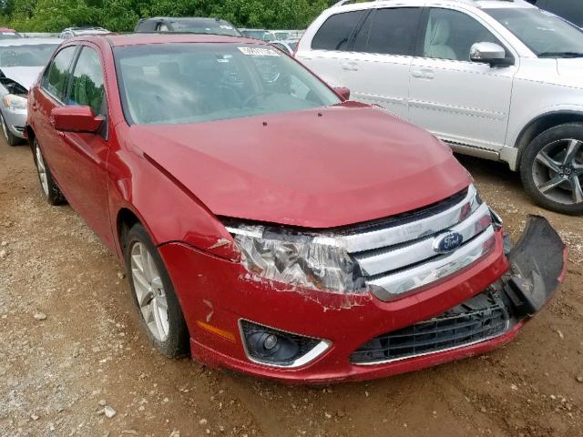 3FAHP0JG8AR106777 - 2010 FORD FUSION SEL RED photo 1