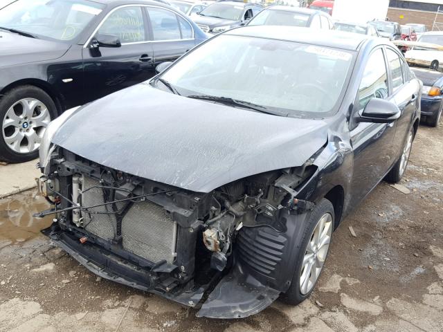 JM1BL1S53A1214779 - 2010 MAZDA 3 S BLACK photo 2