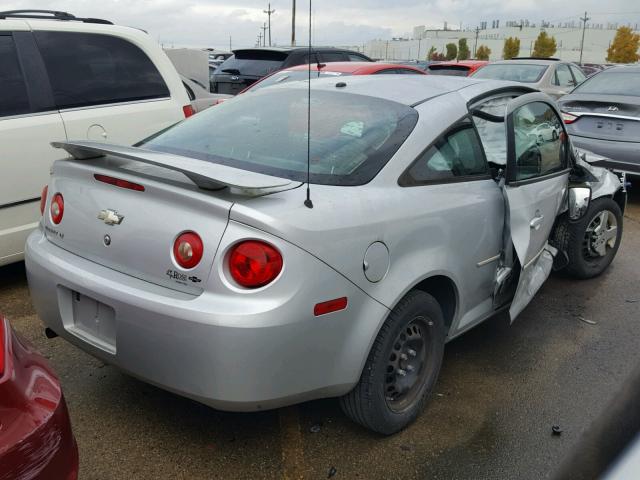 1G1AL18F087121617 - 2008 CHEVROLET COBALT LT SILVER photo 4