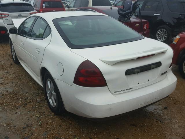 2G2WP552761277923 - 2006 PONTIAC GRAND PRIX WHITE photo 3