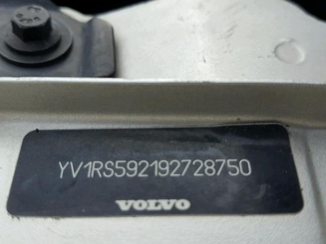 YV1RS592192728750 - 2009 VOLVO S60 2.5T SILVER photo 10