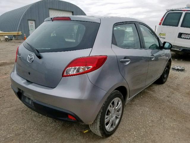 JM1DE1KY6E0181818 - 2014 MAZDA MAZDA2 SPO GRAY photo 4