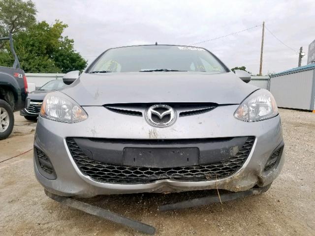 JM1DE1KY6E0181818 - 2014 MAZDA MAZDA2 SPO GRAY photo 9