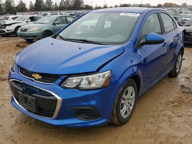 1G1JB5SH1H4161050 - 2017 CHEVROLET SONIC LS 蓝色 照片 2