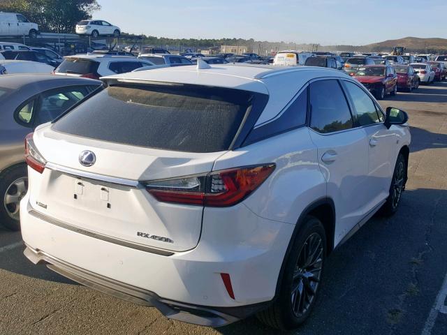 2T2BGMCA0HC009455 - 2017 LEXUS RX 450H BA WHITE photo 4