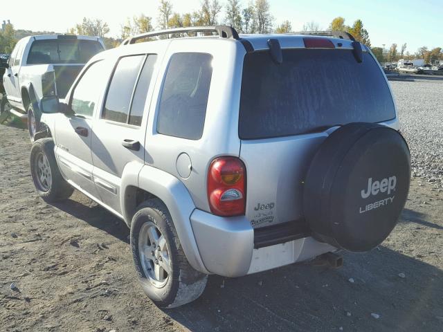 1J4GL58K93W587108 - 2003 JEEP LIBERTY LI SILVER photo 3