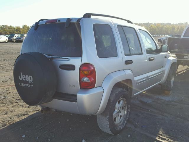 1J4GL58K93W587108 - 2003 JEEP LIBERTY LI SILVER photo 4