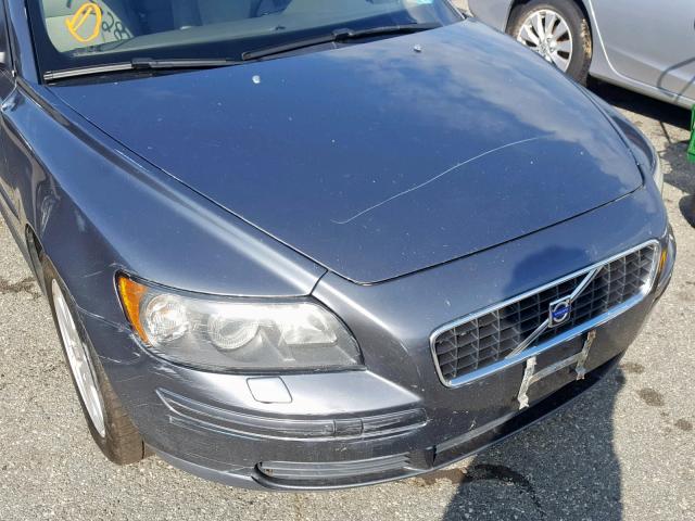 YV1MS390172268080 - 2007 VOLVO S40 2.4I GRAY photo 9