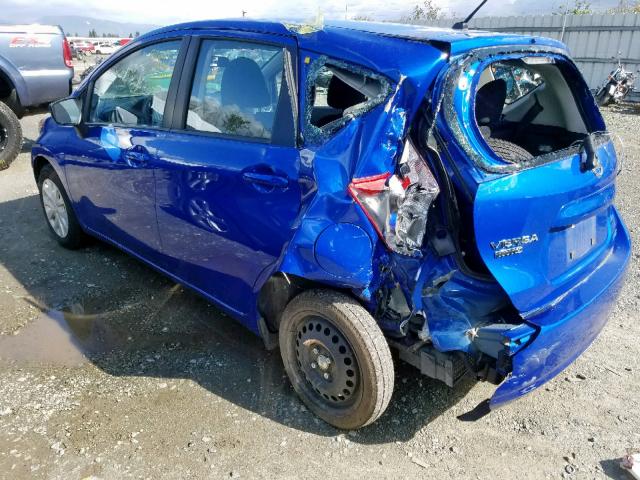 3N1CE2CP2FL421512 - 2015 NISSAN VERSA NOTE BLUE photo 3