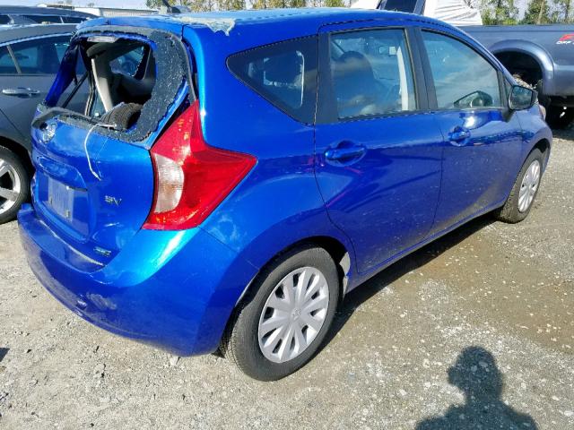 3N1CE2CP2FL421512 - 2015 NISSAN VERSA NOTE BLUE photo 4