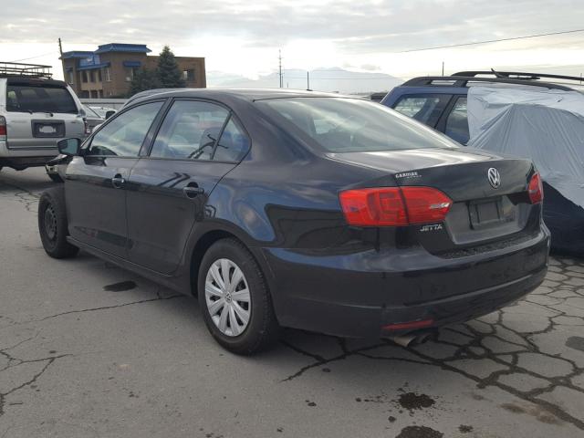 3VW2K7AJ4EM371487 - 2014 VOLKSWAGEN JETTA BASE BLACK photo 3