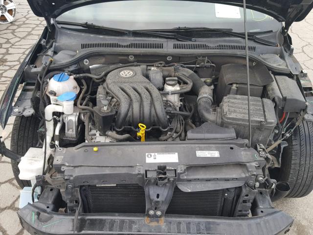3VW2K7AJ4EM371487 - 2014 VOLKSWAGEN JETTA BASE BLACK photo 7