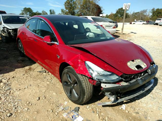 5YJ3E1EA0JF014442 - 2018 TESLA MODEL 3 RED photo 1