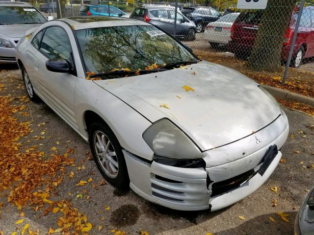 4A3AC44G52E007796 - 2002 MITSUBISHI ECLIPSE GS WHITE photo 1