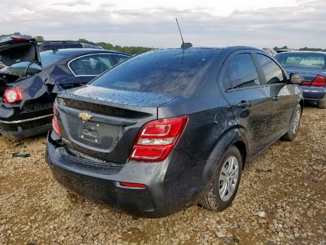 1G1JB5SH9H4177447 - 2017 CHEVROLET SONIC LS 灰色 照片 4