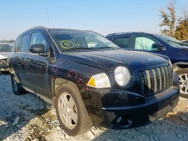 1J8FT47WX7D211155 - 2007 JEEP COMPASS BLACK photo 1