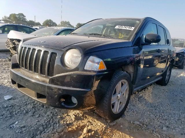 1J8FT47WX7D211155 - 2007 JEEP COMPASS BLACK photo 2