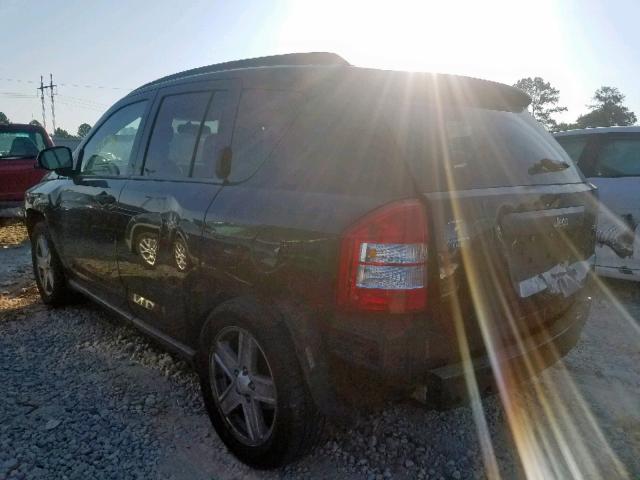 1J8FT47WX7D211155 - 2007 JEEP COMPASS BLACK photo 3