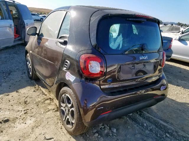 WMEFJ9BA1JK283940 - 2018 SMART FORTWO BROWN photo 3