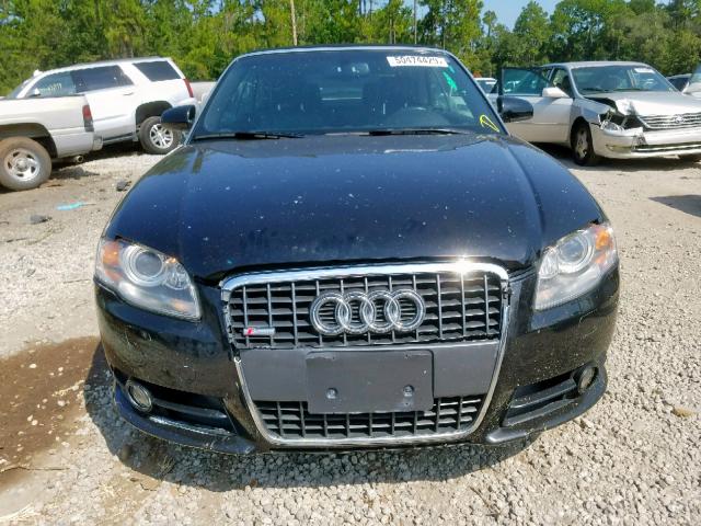 WAUDF48H59K009096 - 2009 AUDI A4 2.0T CA BLACK photo 9