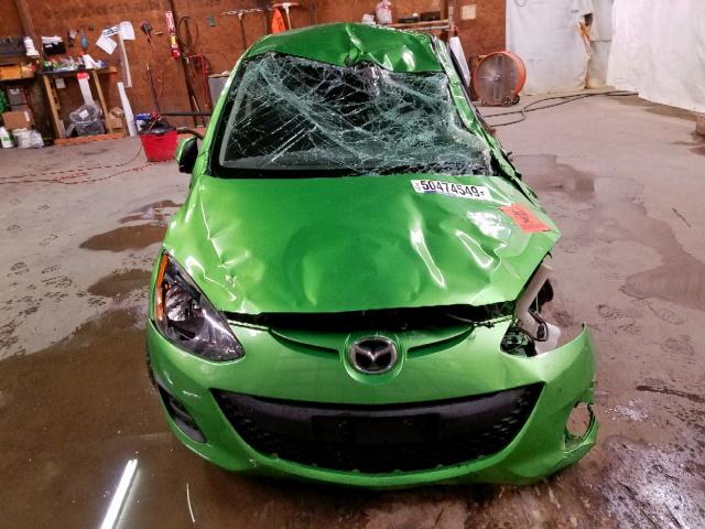 JM1DE1HZ1B0129251 - 2011 MAZDA MAZDA2 GREEN photo 9