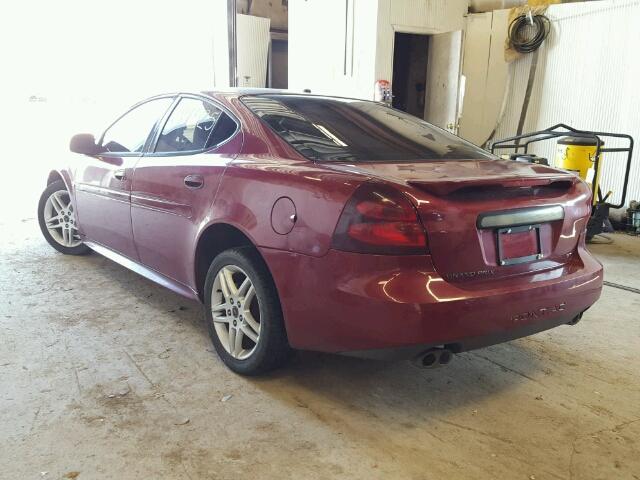 2G2WR554461154379 - 2006 PONTIAC GRAND PRIX BURGUNDY photo 3