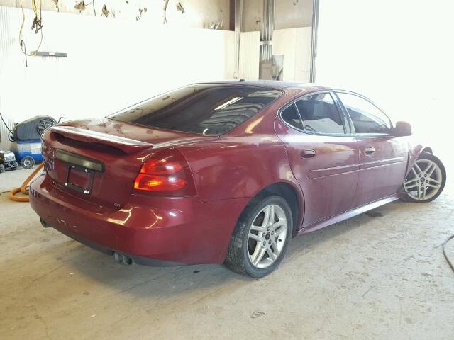 2G2WR554461154379 - 2006 PONTIAC GRAND PRIX BURGUNDY photo 4