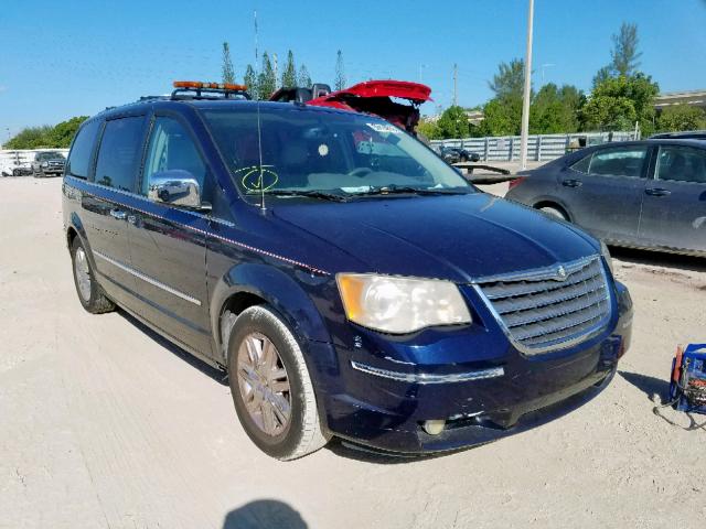 2A8HR64X48R787225 - 2008 CHRYSLER TOWN & COU BLUE photo 1