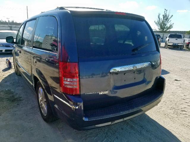 2A8HR64X48R787225 - 2008 CHRYSLER TOWN & COU BLUE photo 3