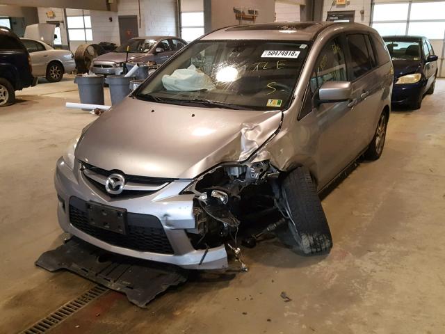 JM1CR2WL9A0363589 - 2010 MAZDA 5 SILVER photo 2