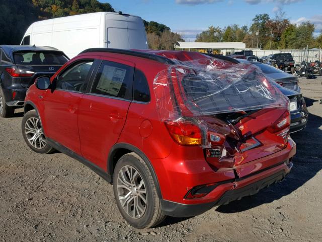 JA4AP4AW4JU006642 - 2018 MITSUBISHI OUTLANDER RED photo 3