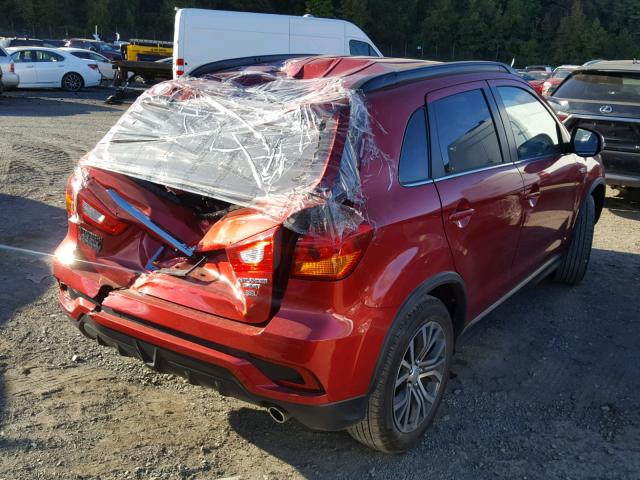 JA4AP4AW4JU006642 - 2018 MITSUBISHI OUTLANDER RED photo 4