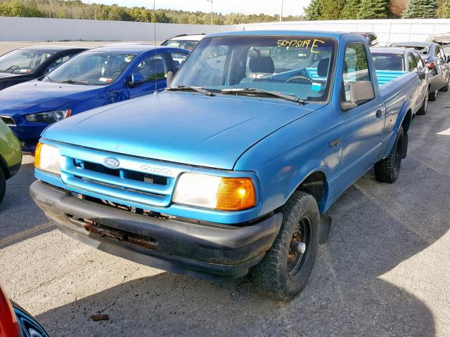 1FTCR11A0RTA67144 - 1994 FORD RANGER BLUE photo 2