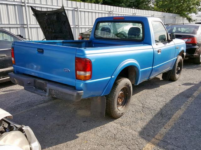 1FTCR11A0RTA67144 - 1994 FORD RANGER BLUE photo 4