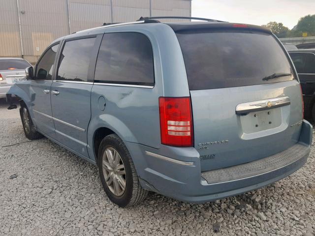 2A8HR64X59R616632 - 2009 CHRYSLER TOWN & COU BLUE photo 3