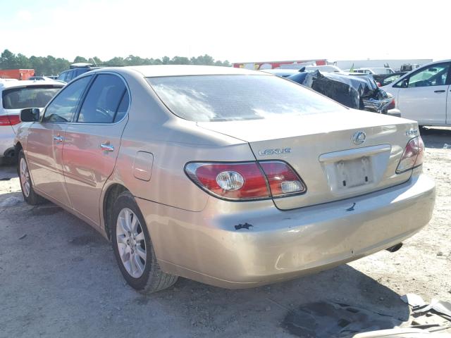 JTHBF30G035037982 - 2003 LEXUS ES 300 GOLD photo 3